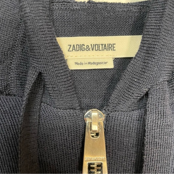 Zadig & Voltaire Sixtine Camo Rock Strass Wool Jacket - Picture 6 of 14